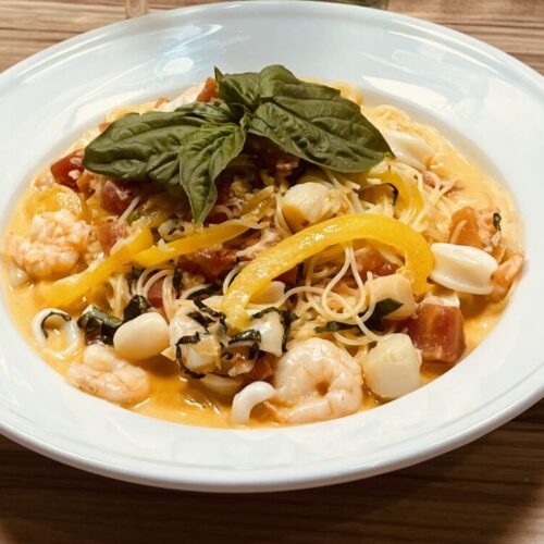 red curry seafood pasta