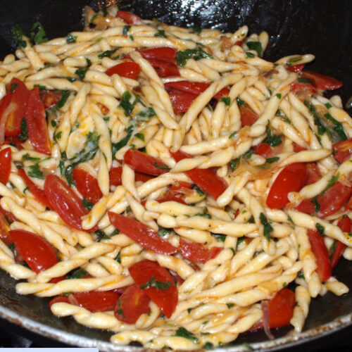 homemade strozzapreti pasta recipe