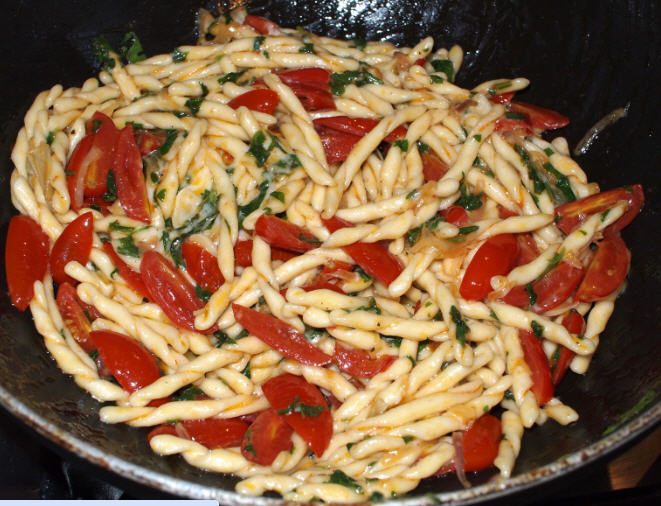 homemade strozzapreti pasta recipe