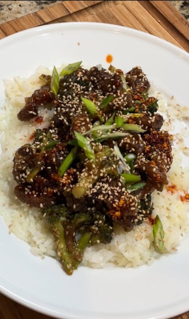crispy beef and broccoli